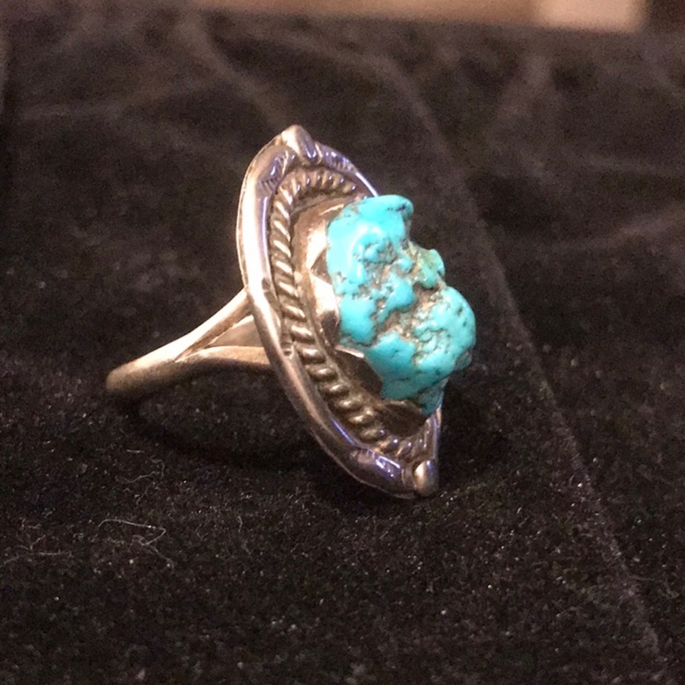 Authentic Vintage Turquoise Ring - image 2